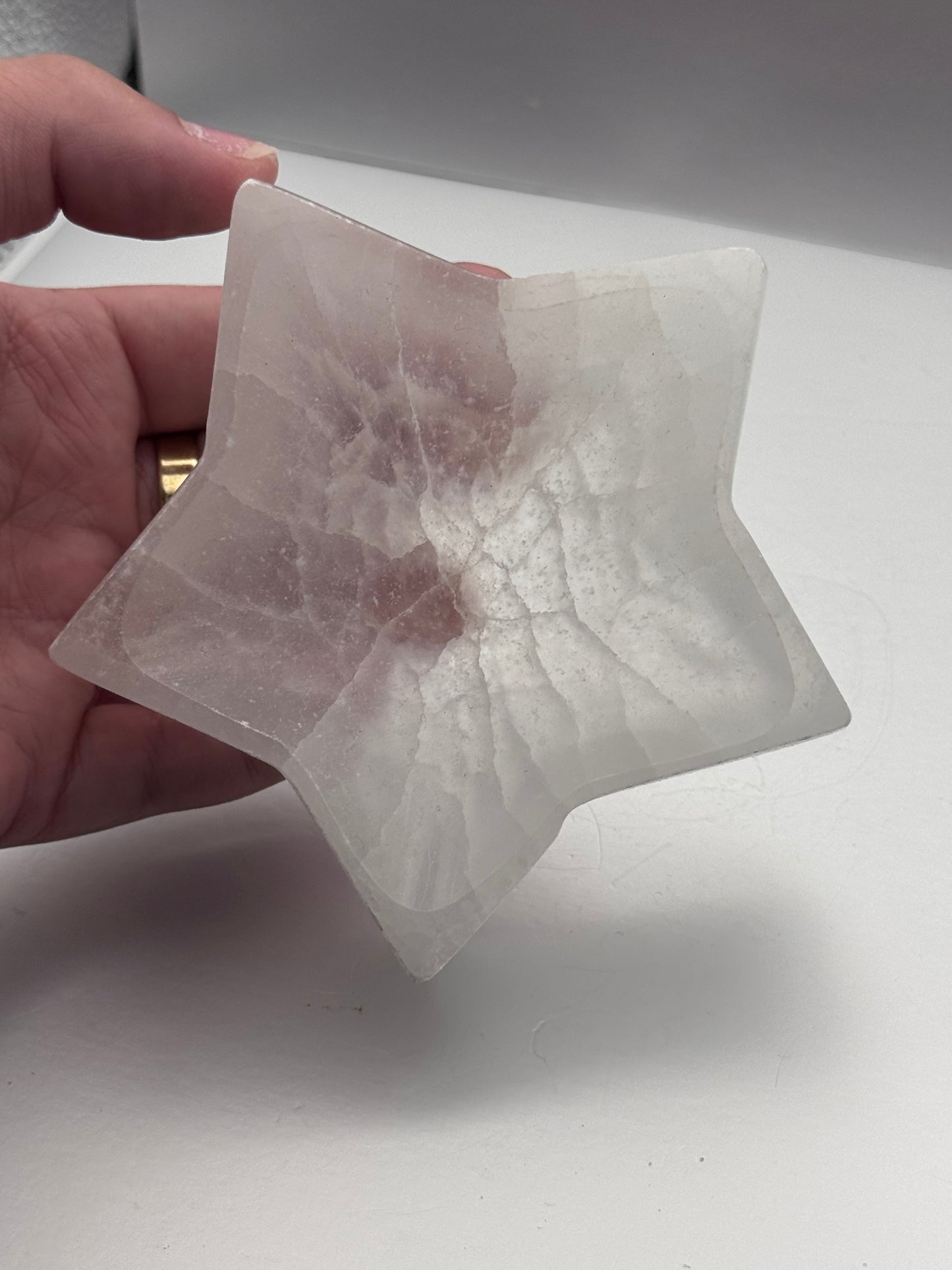 Star Selenite Charging Bowl, Energy Healing Crystal Dish