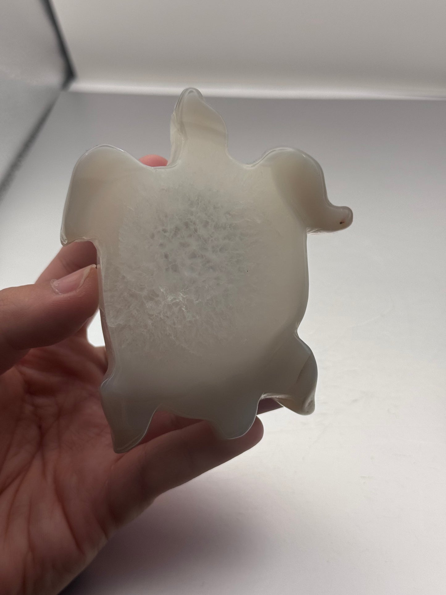 Botswana Agate Turtle Carving