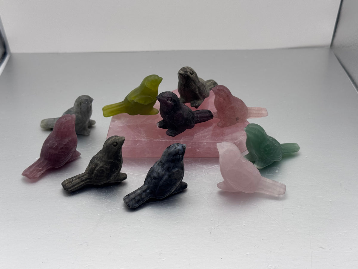 Bird Crystal Carvings