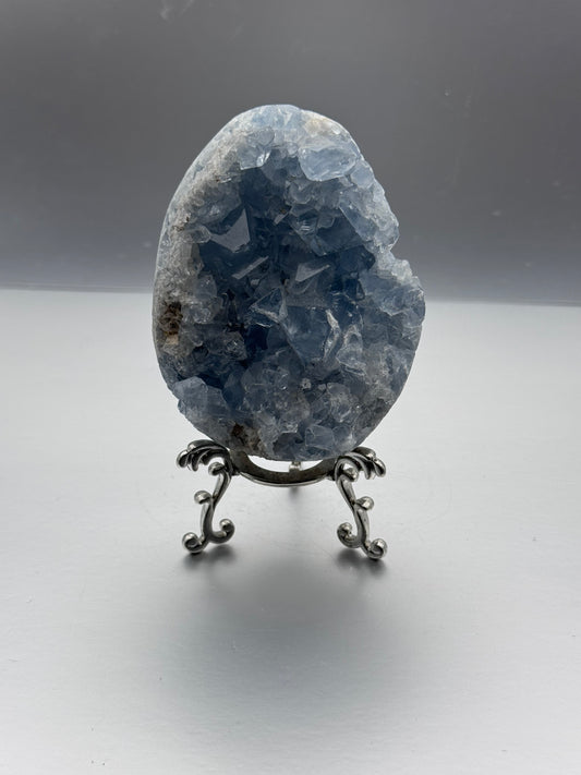 Blue Celestite Geode Egg