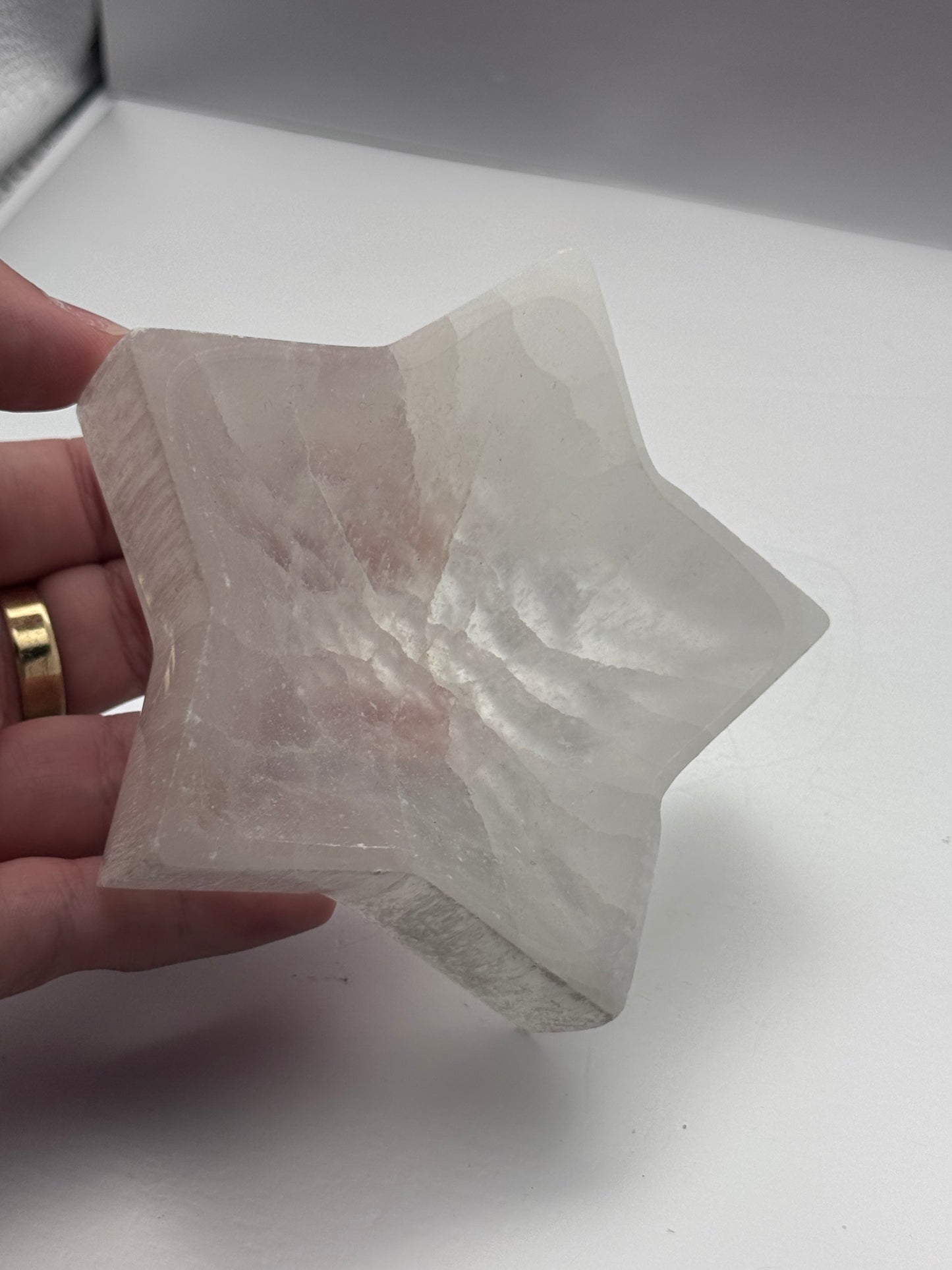 Star Selenite Charging Bowl, Energy Healing Crystal Dish