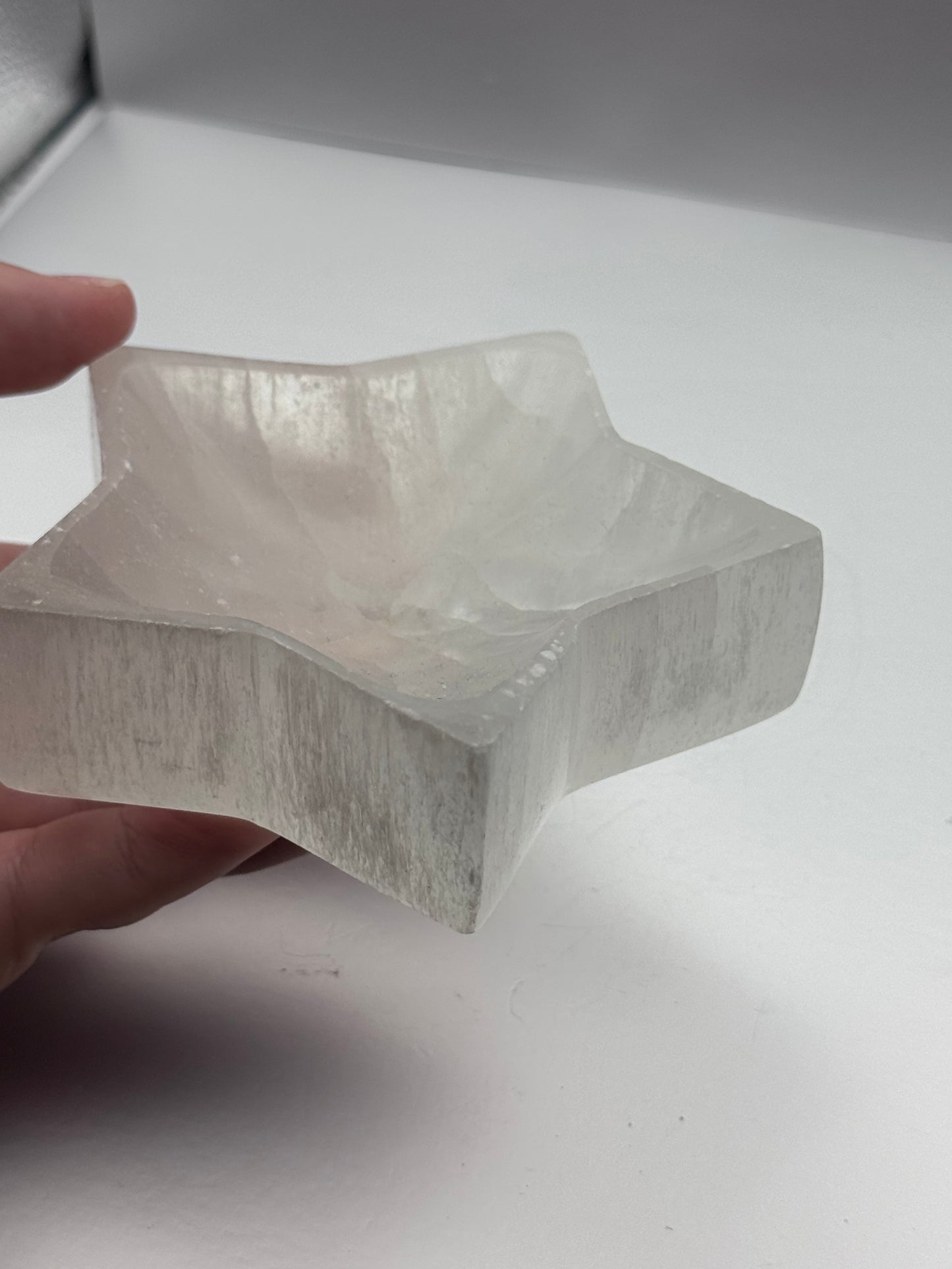 Star Selenite Charging Bowl, Energy Healing Crystal Dish