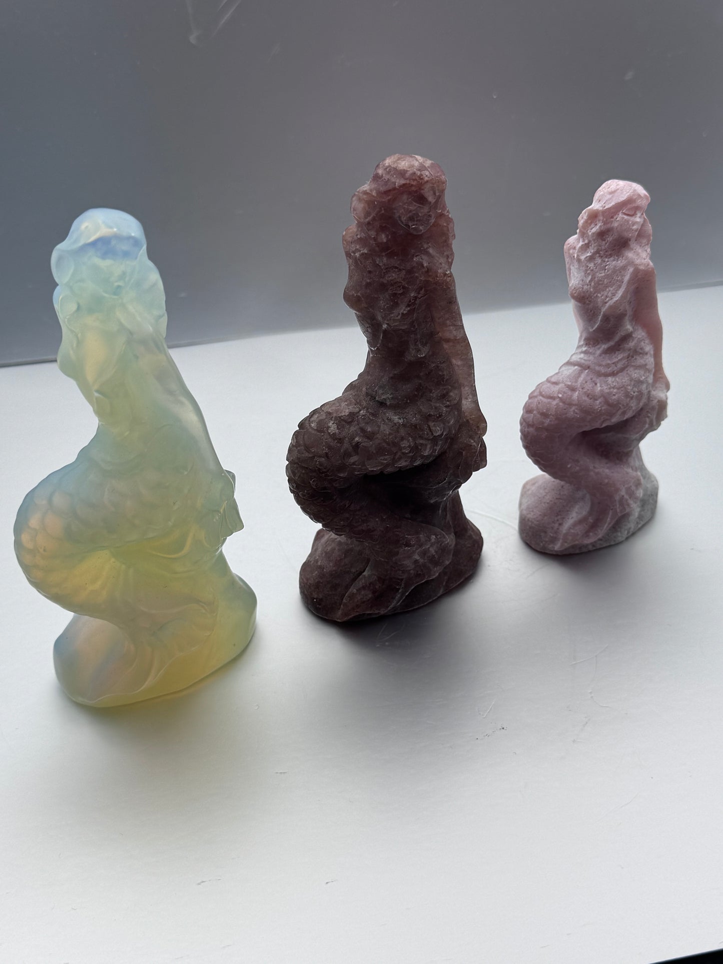 Crystal Mermaid Carvings
