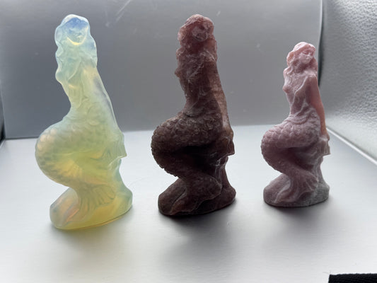 Crystal Mermaid Carvings