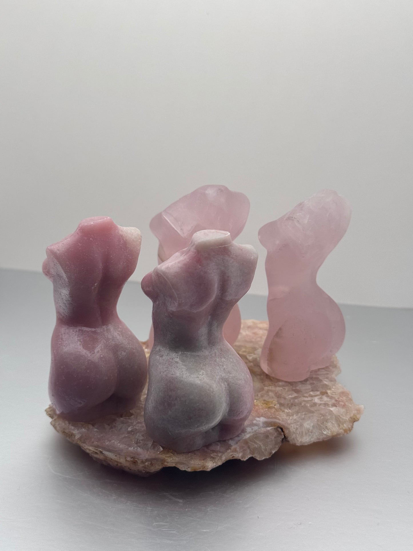Rose Quartz & Pink Opal Goddess Bodies