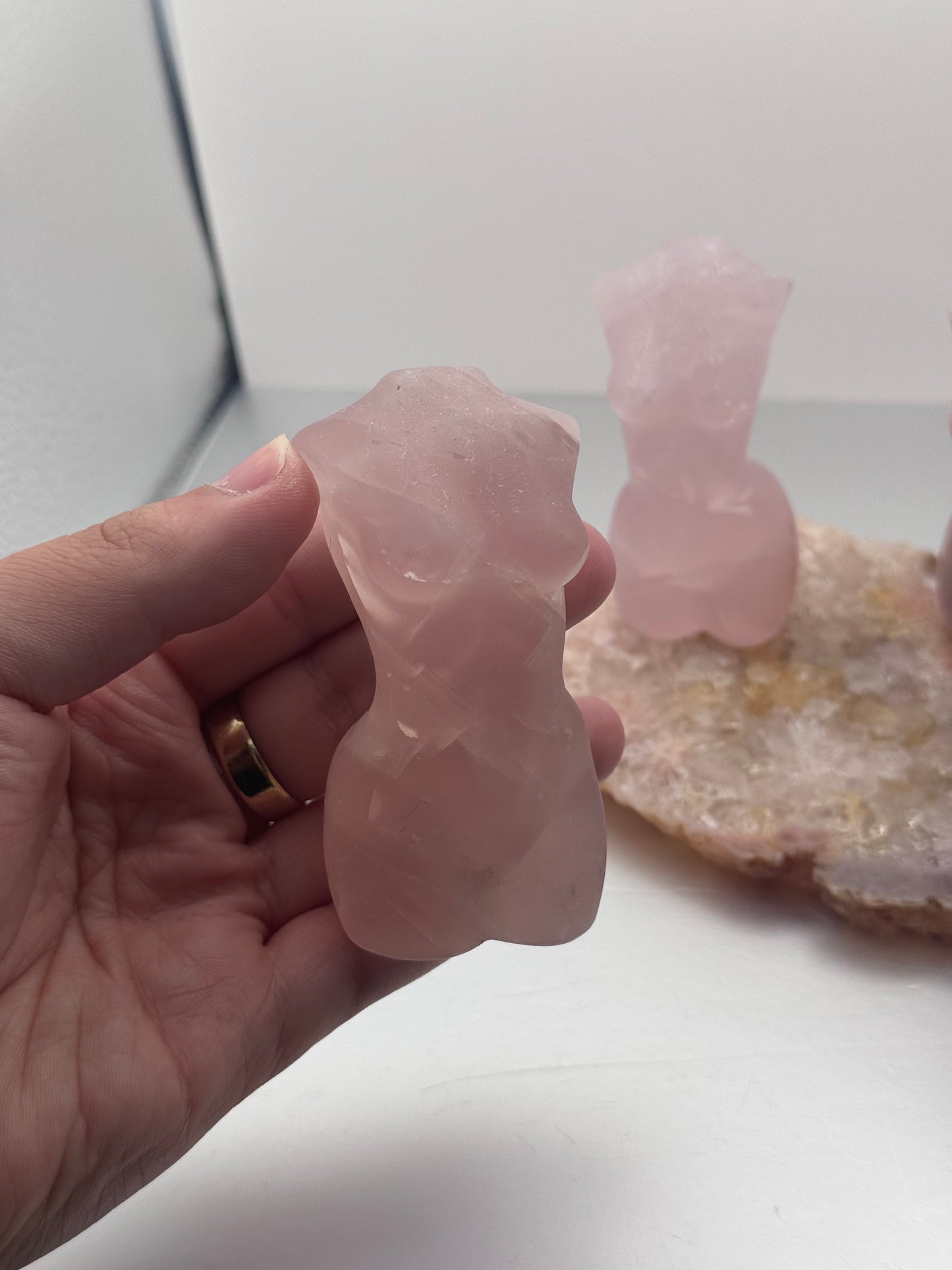 Rose Quartz & Pink Opal Goddess Bodies