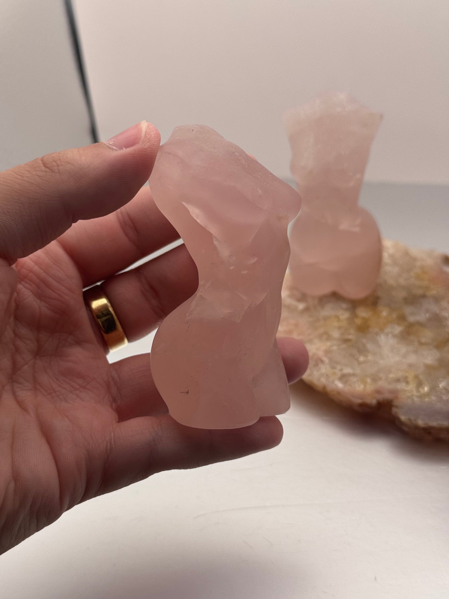 Rose Quartz & Pink Opal Goddess Bodies
