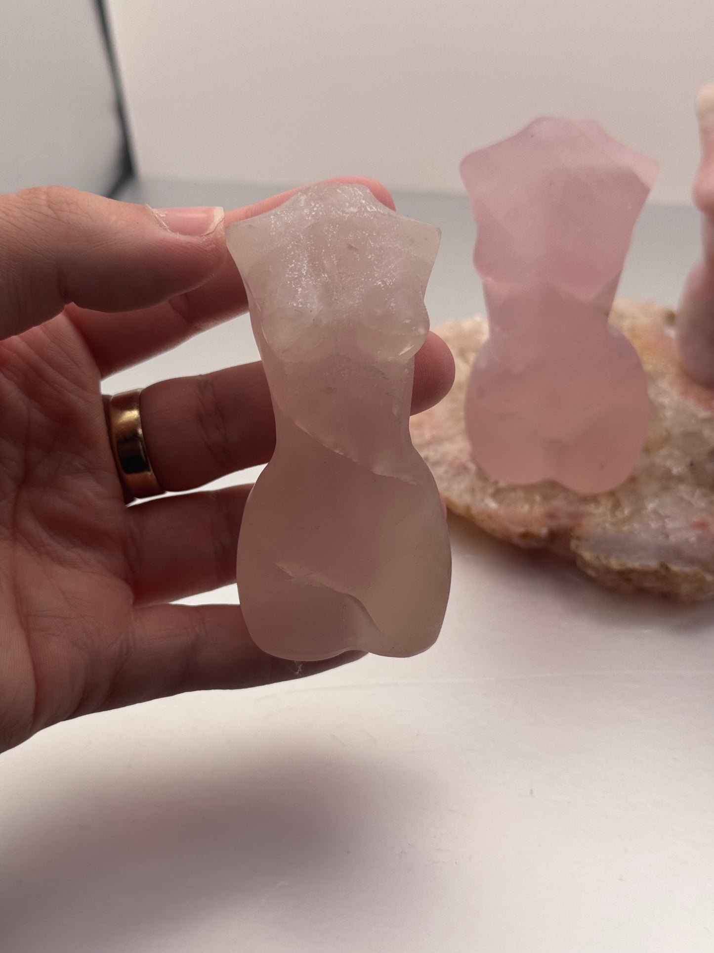 Rose Quartz & Pink Opal Goddess Bodies
