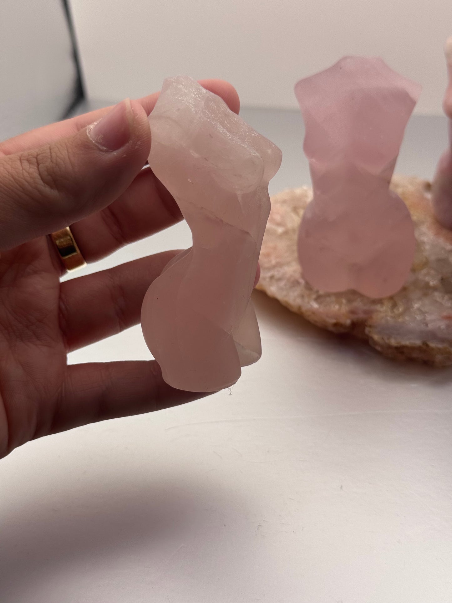 Rose Quartz & Pink Opal Goddess Bodies