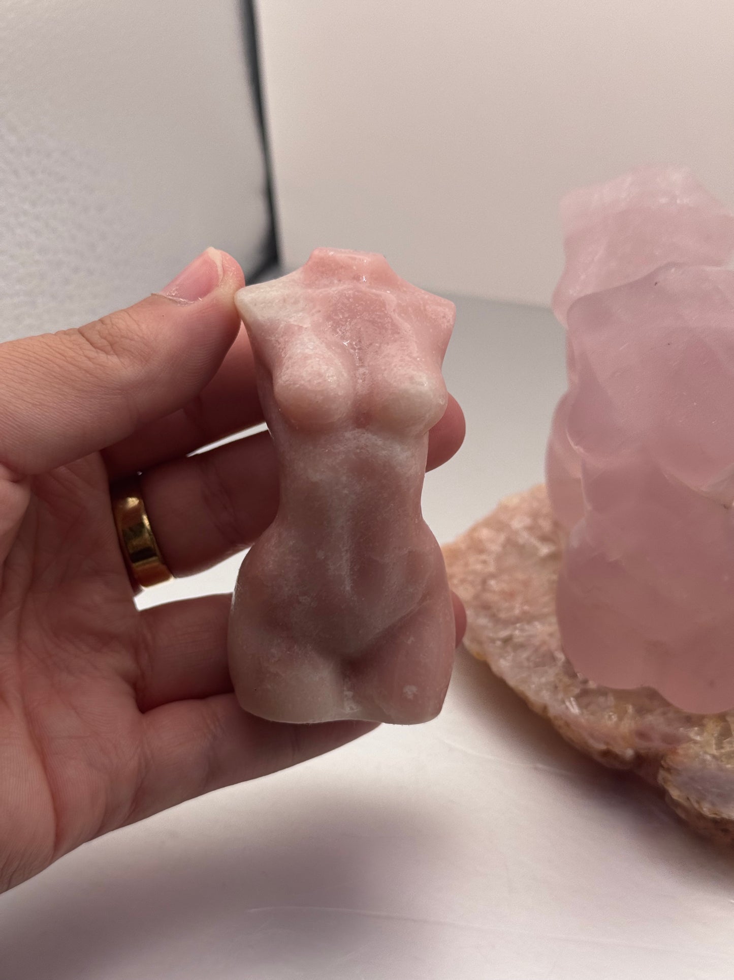 Rose Quartz & Pink Opal Goddess Bodies