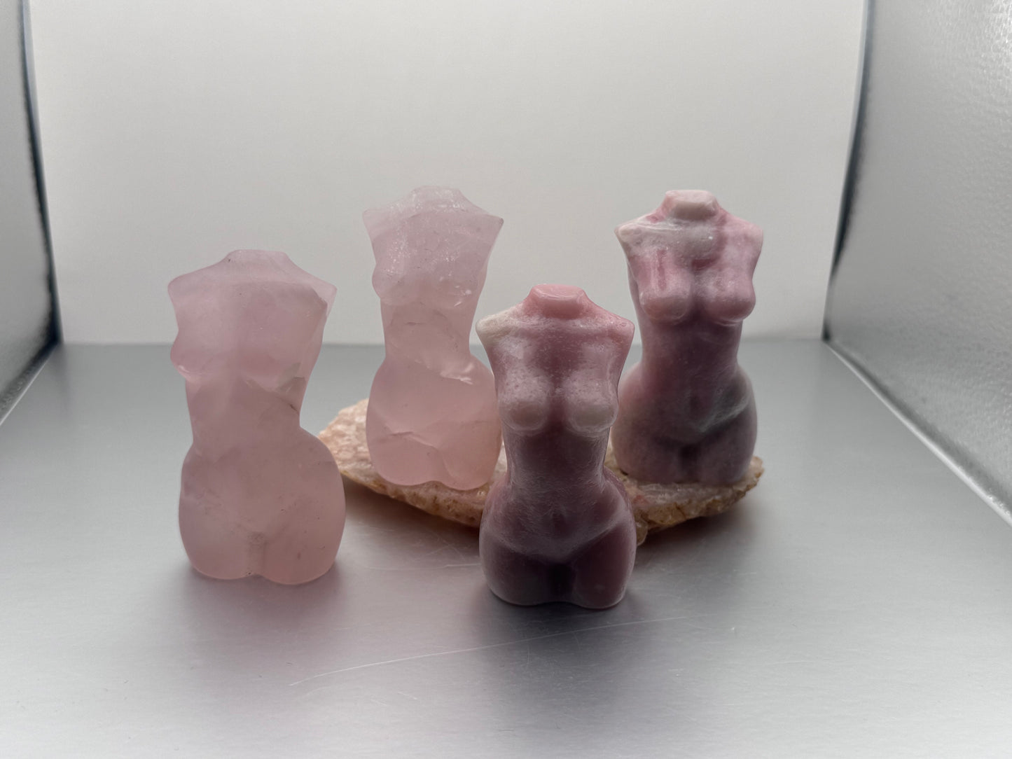 Rose Quartz & Pink Opal Goddess Bodies