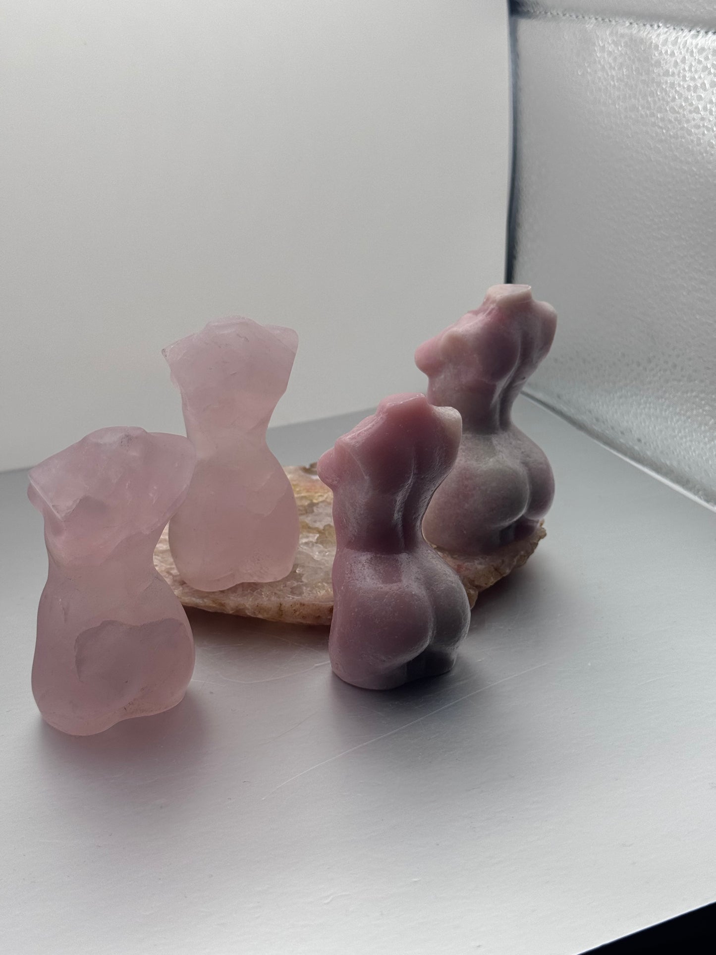 Rose Quartz & Pink Opal Goddess Bodies