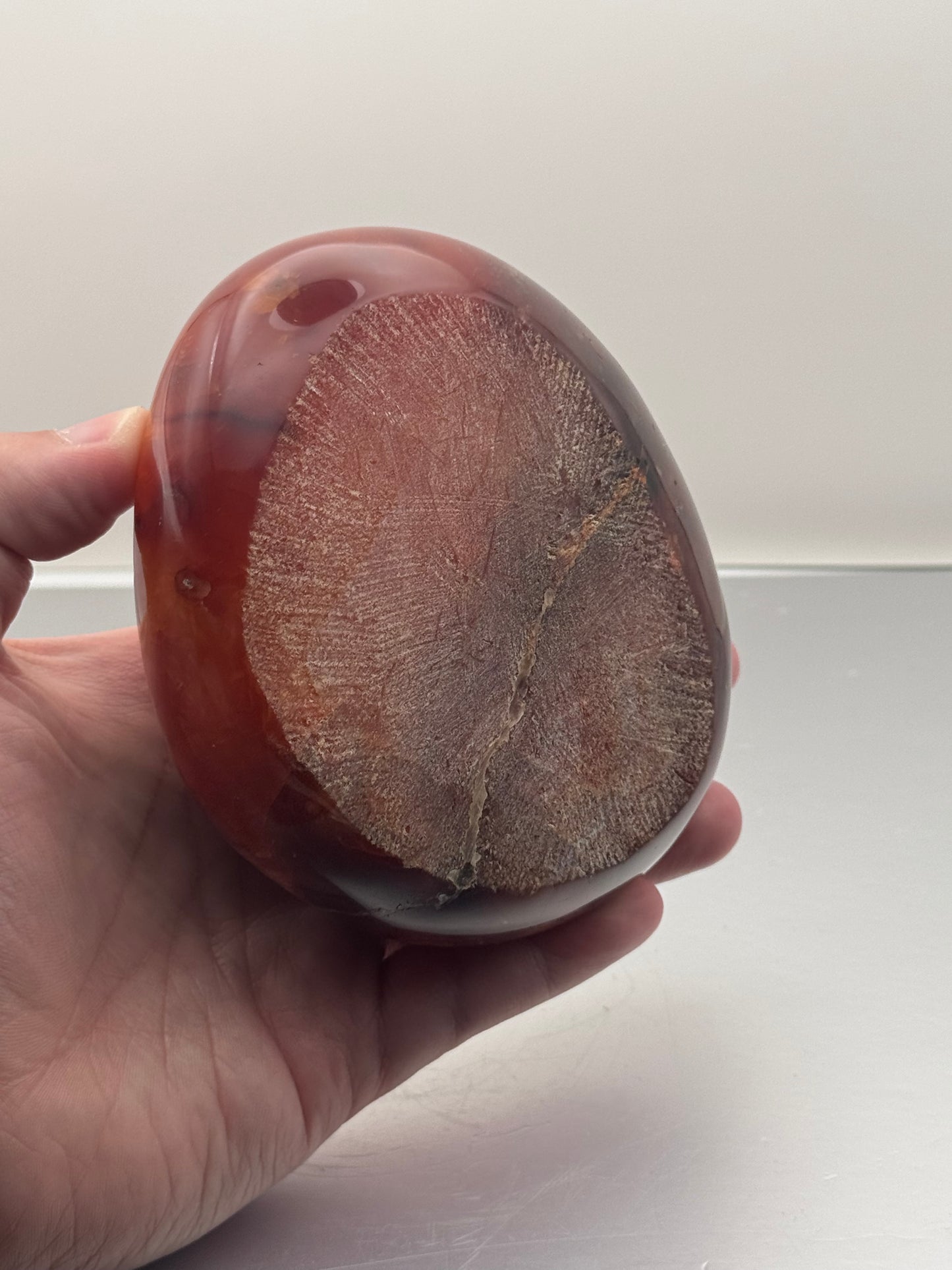 Carnelian crystal dish