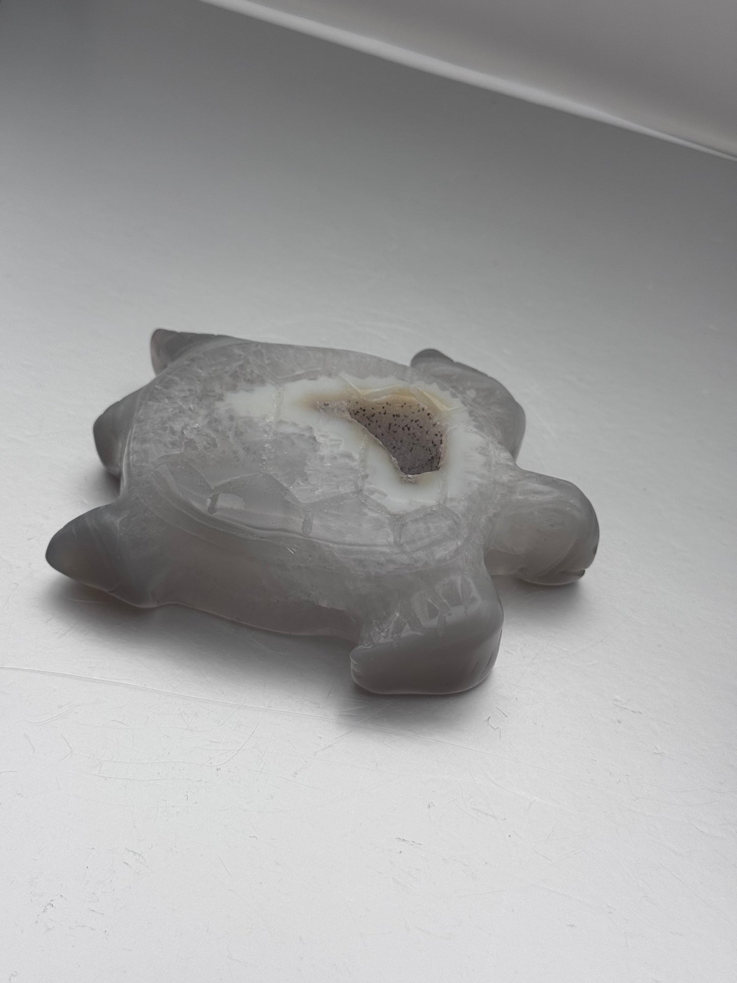 Botswana Agate Turtle Carving