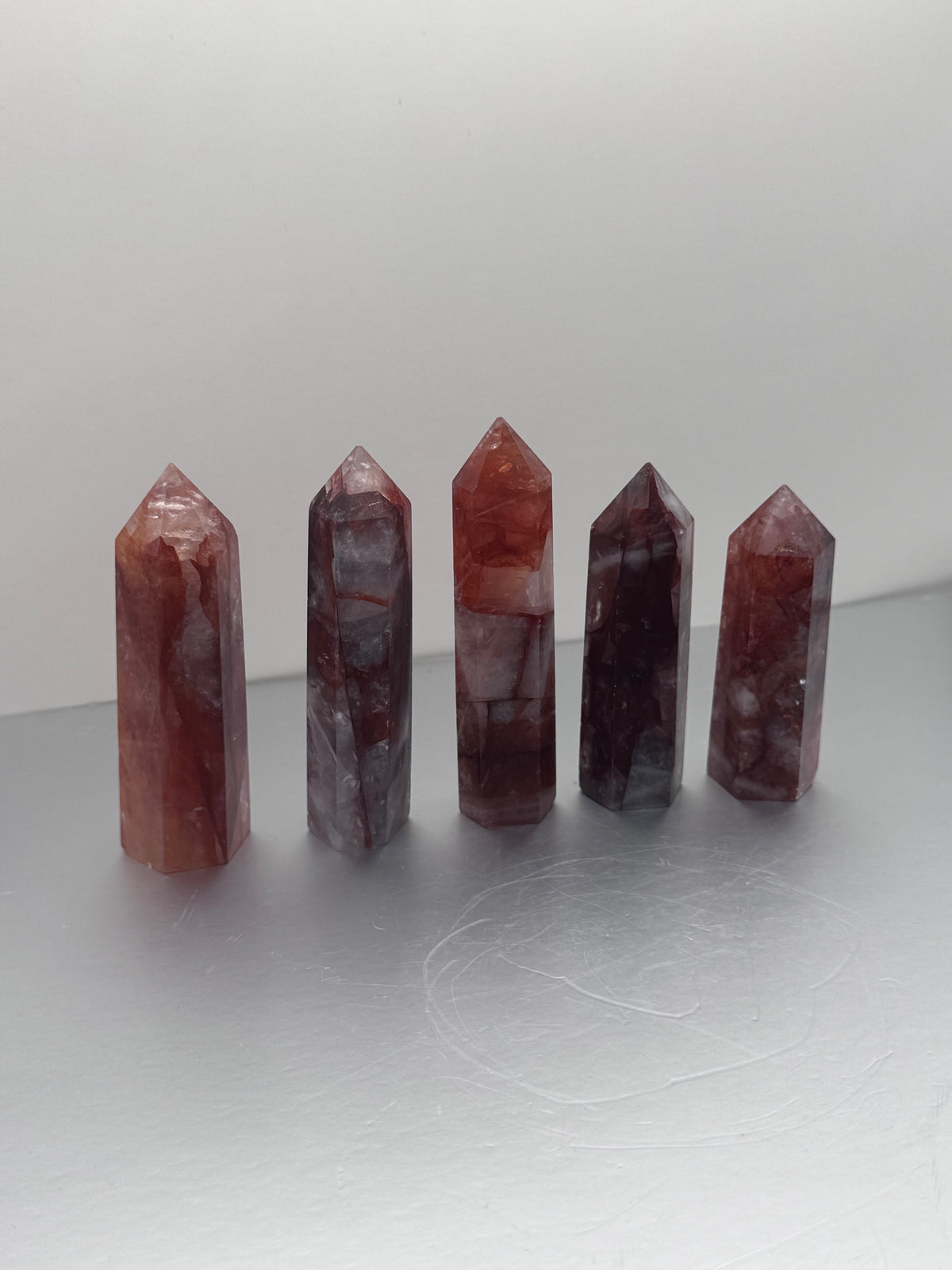Fire Quartz Crystal Towers