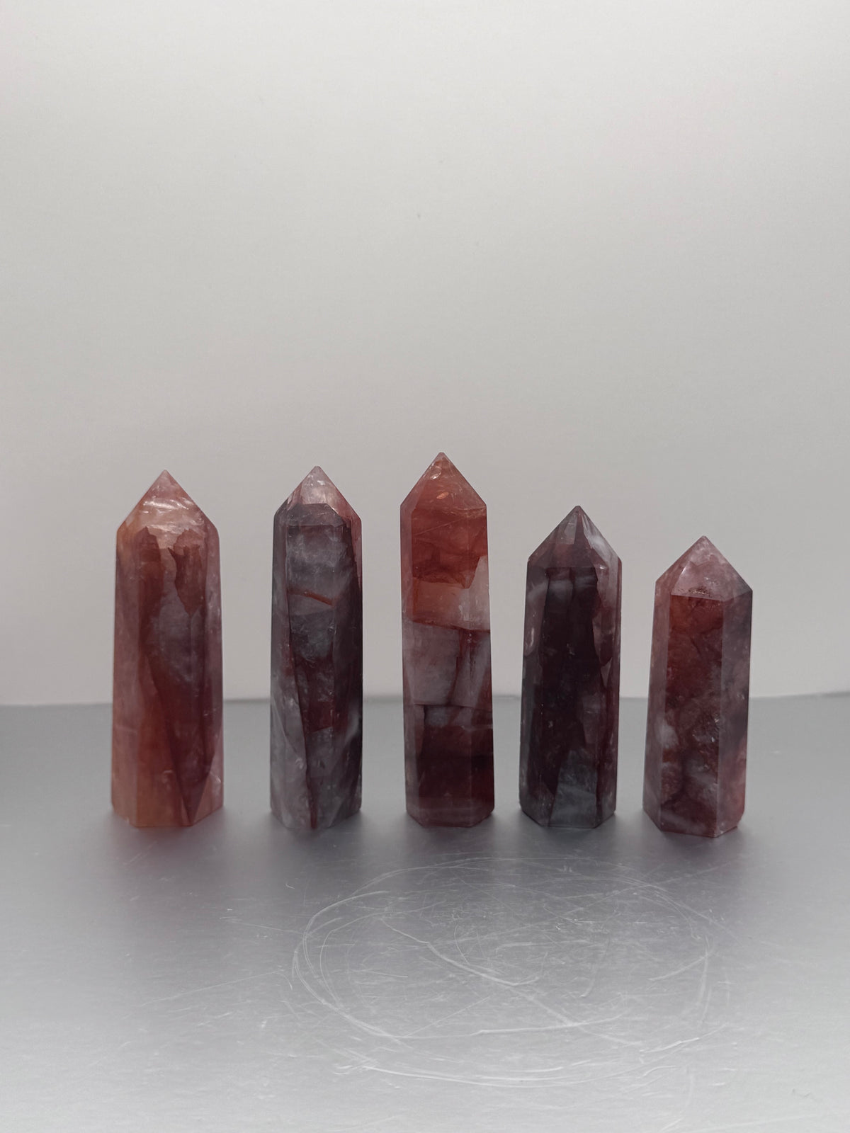 Fire Quartz Crystal Towers
