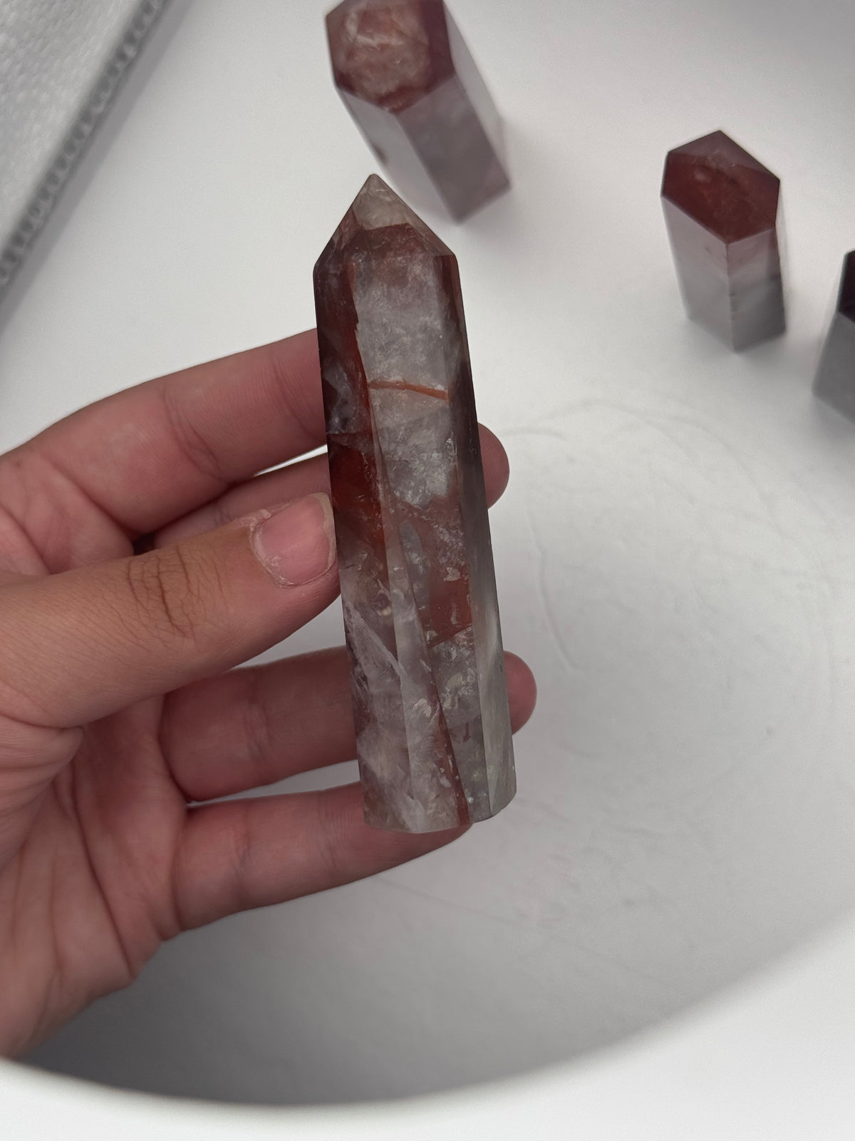 Fire Quartz Crystal Towers