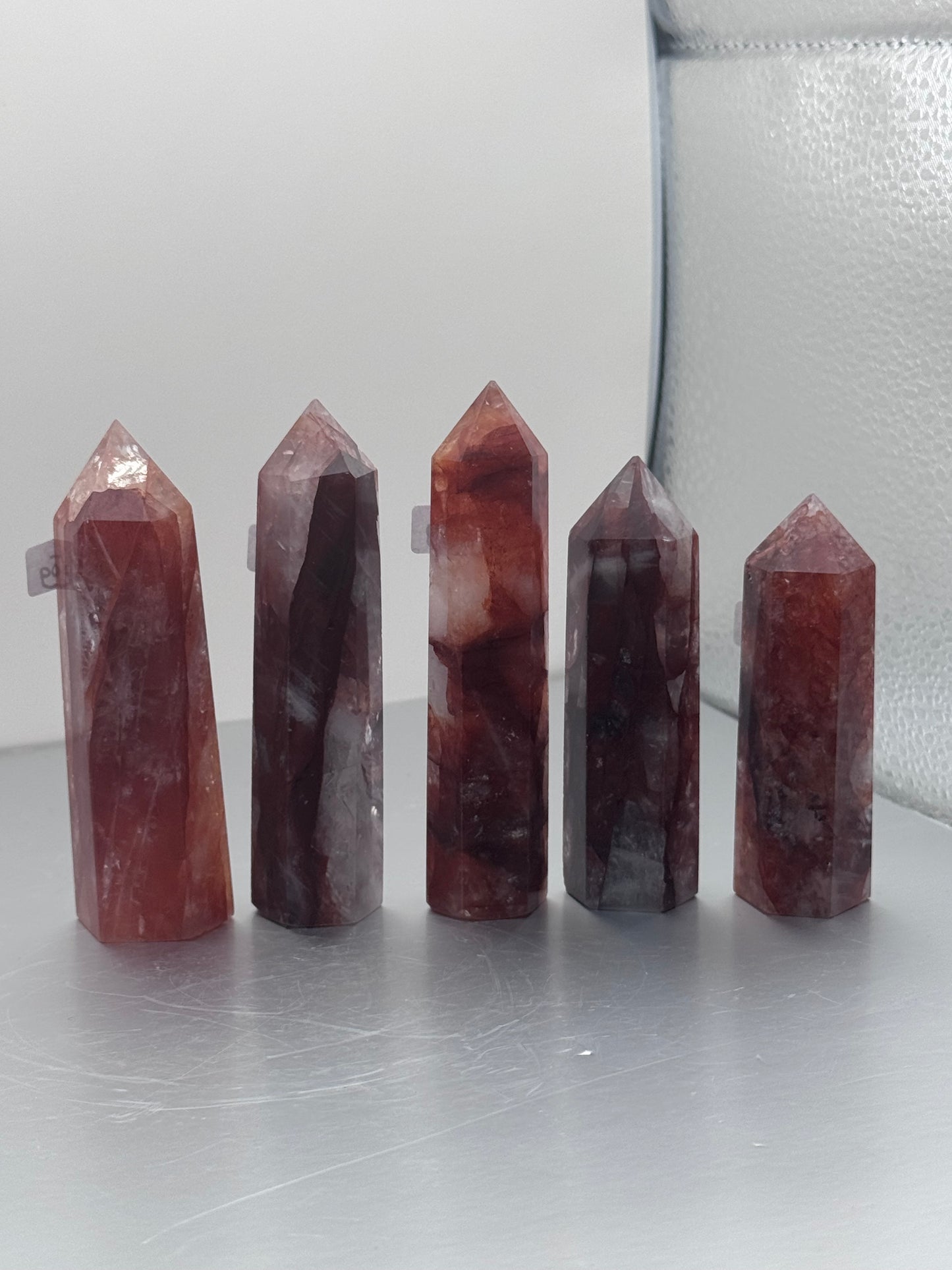 Fire Quartz Crystal Towers