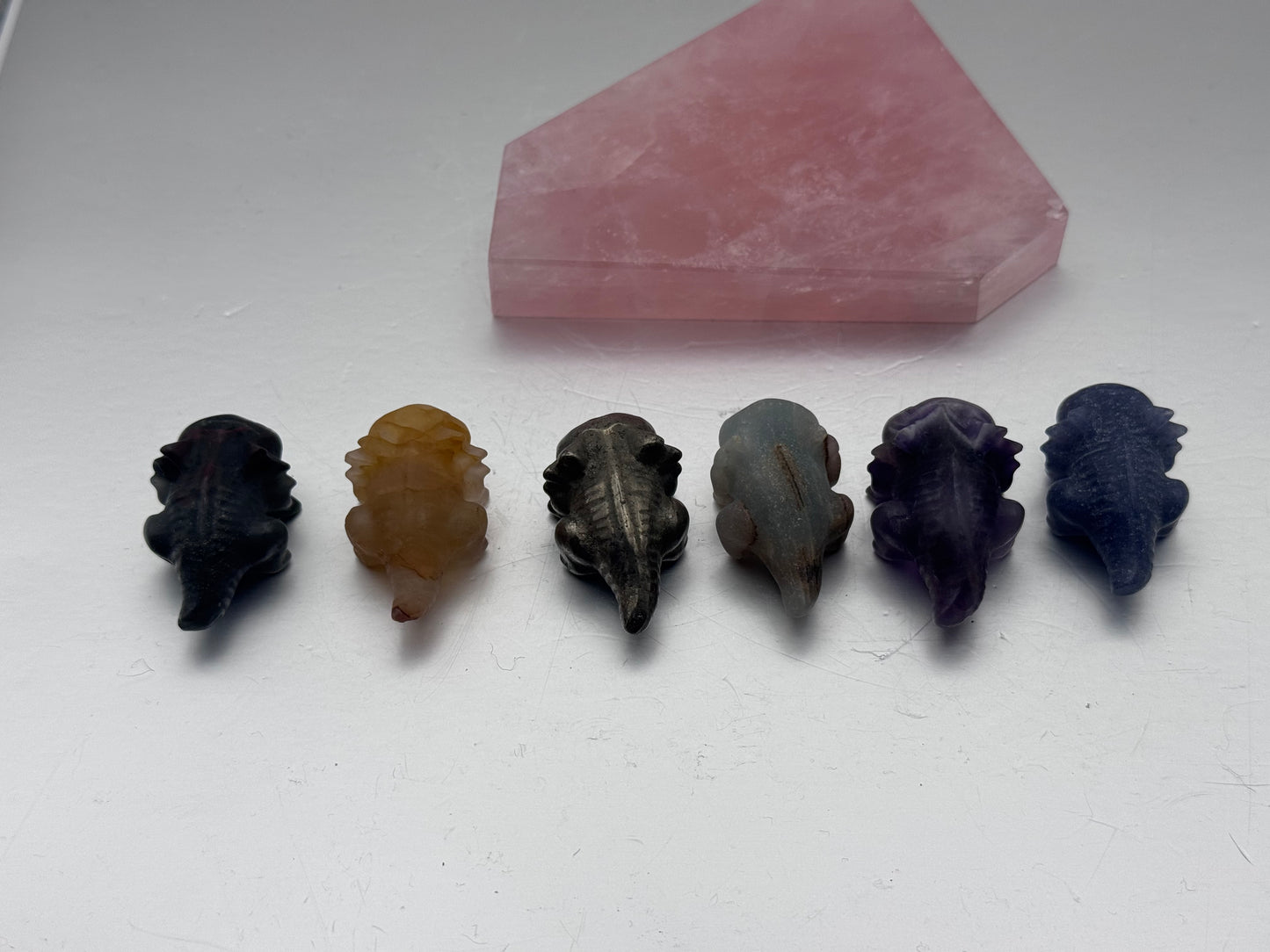 Axolotl Crystal Carvings