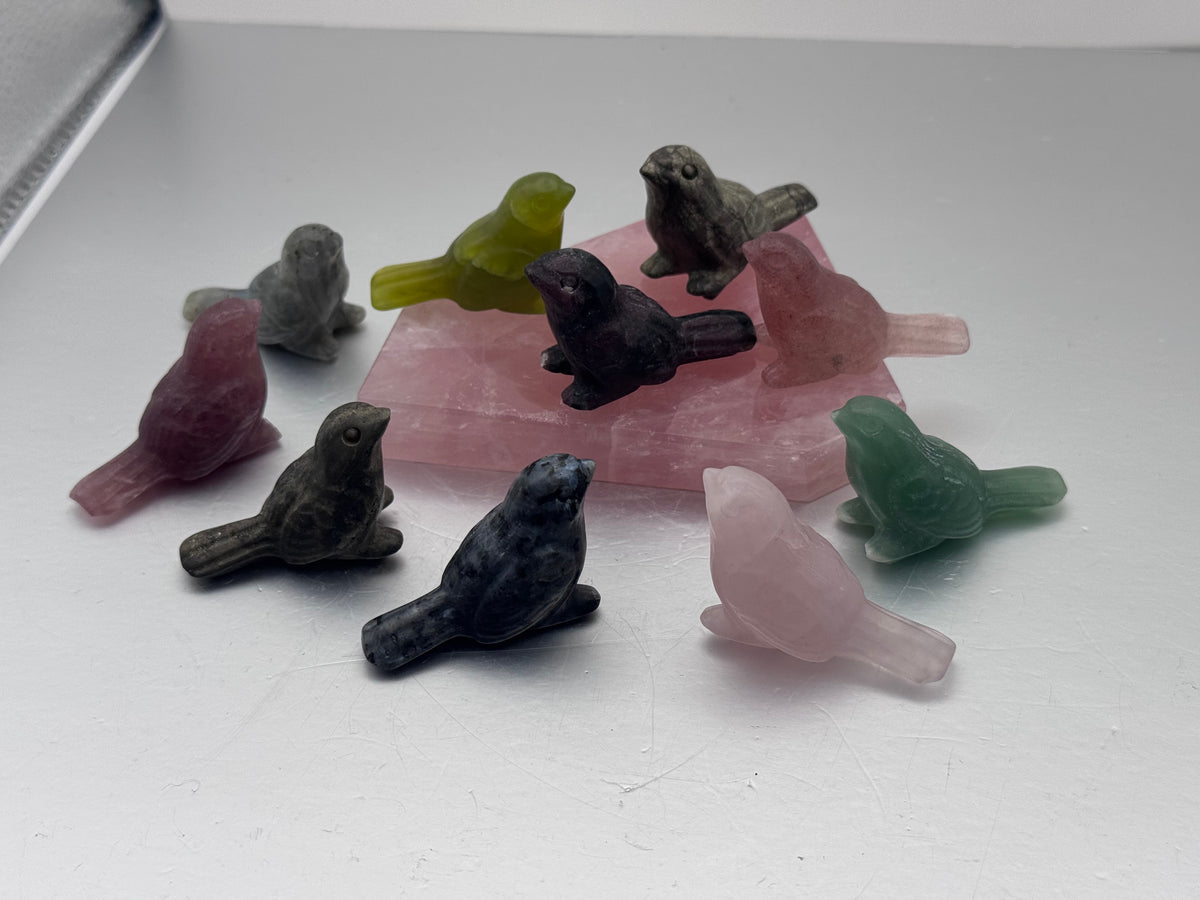 Bird Crystal Carvings