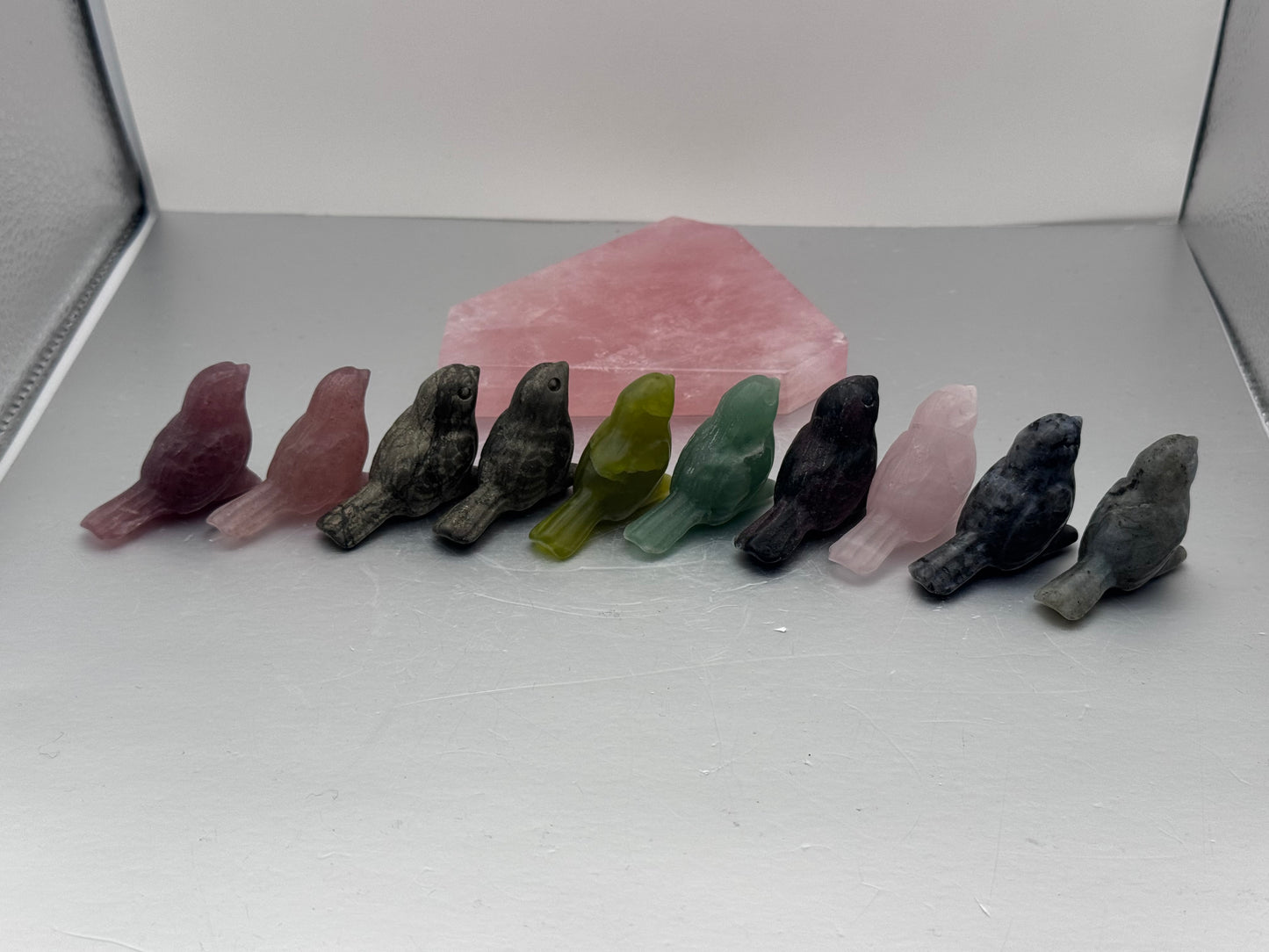 Bird Crystal Carvings